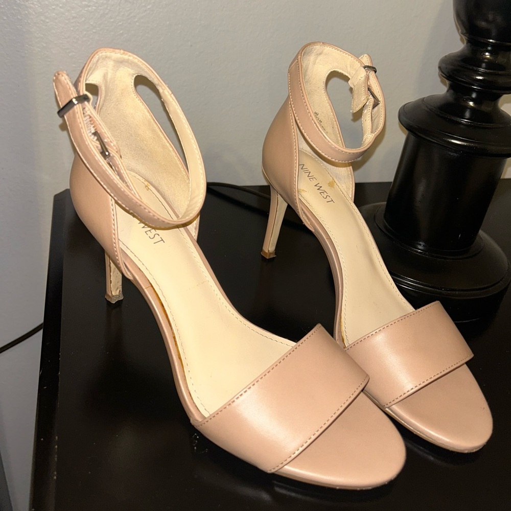 Nude Tan Nine West Heels